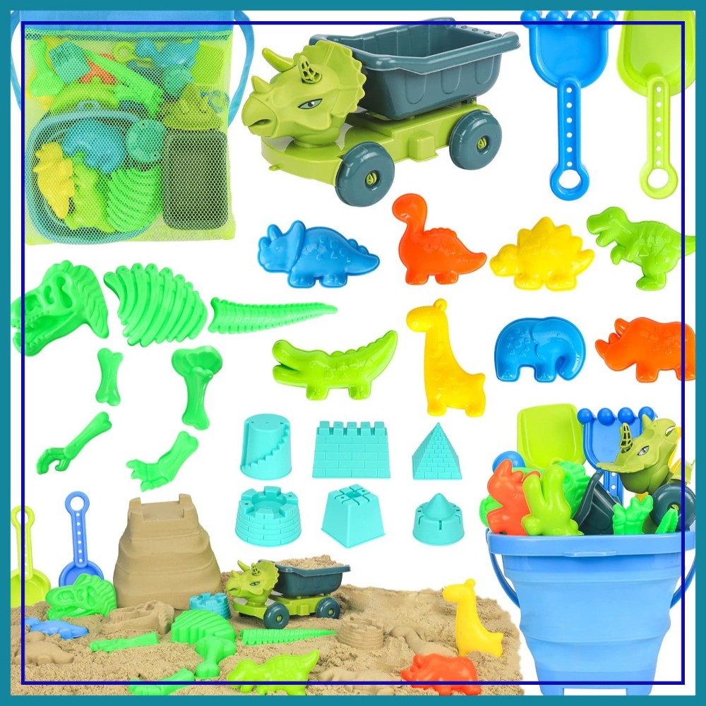 Dump Truck Toy - Dinosaur Sand Toys with Dump Truck,