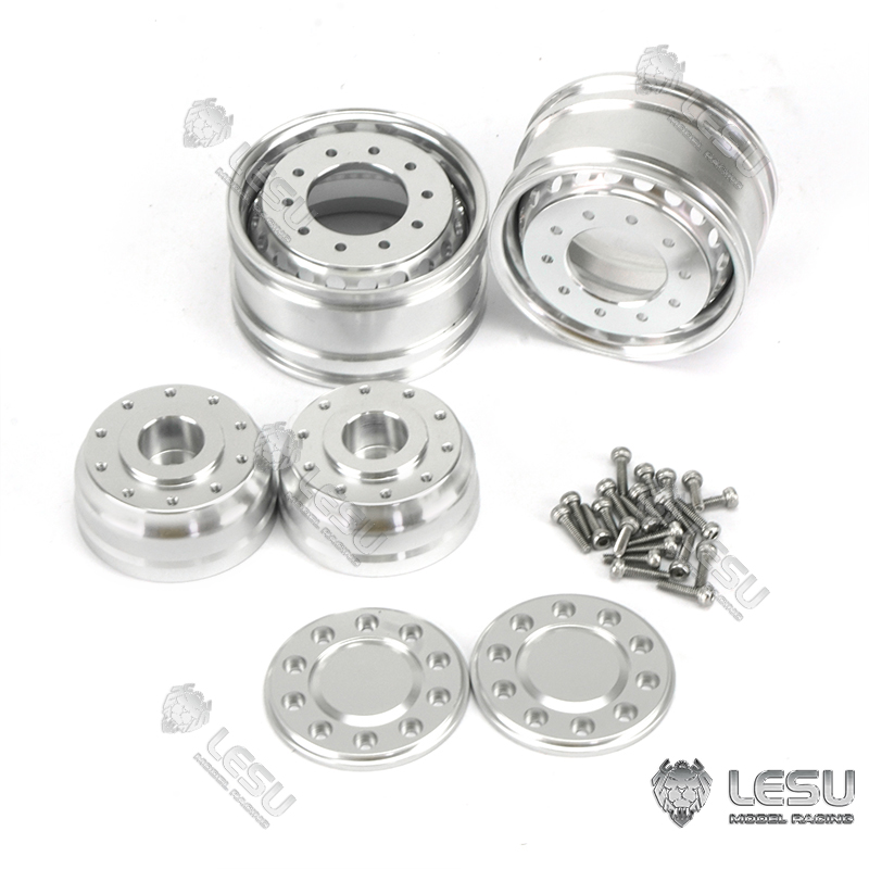 Dump Truck Toy - LESU Metal Aluminum Alloy Front Wheel