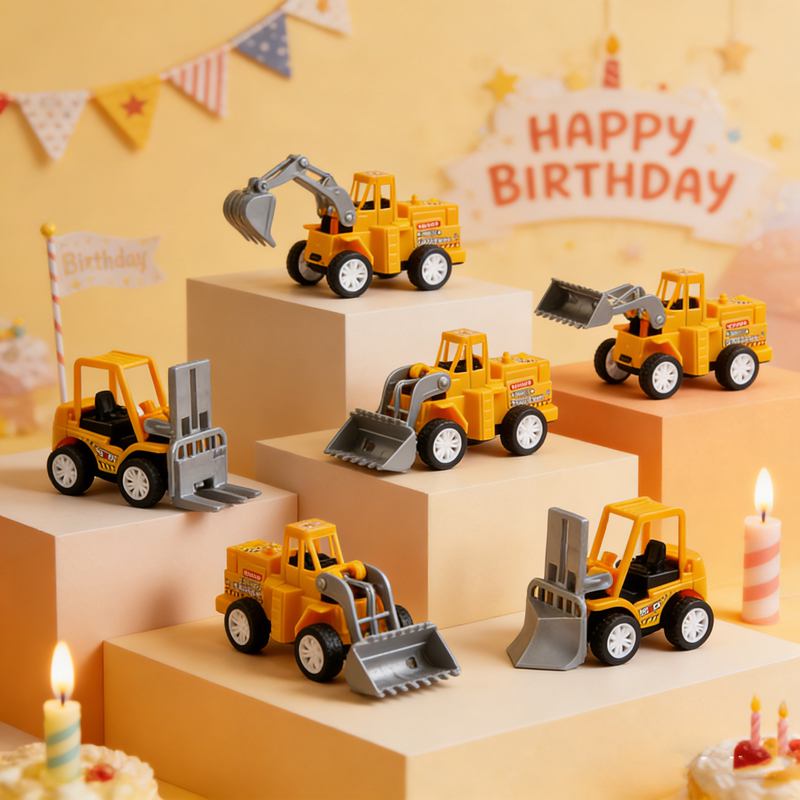 Dump Truck Toy - 6pcs Mini Construction Engineering Car Kids
