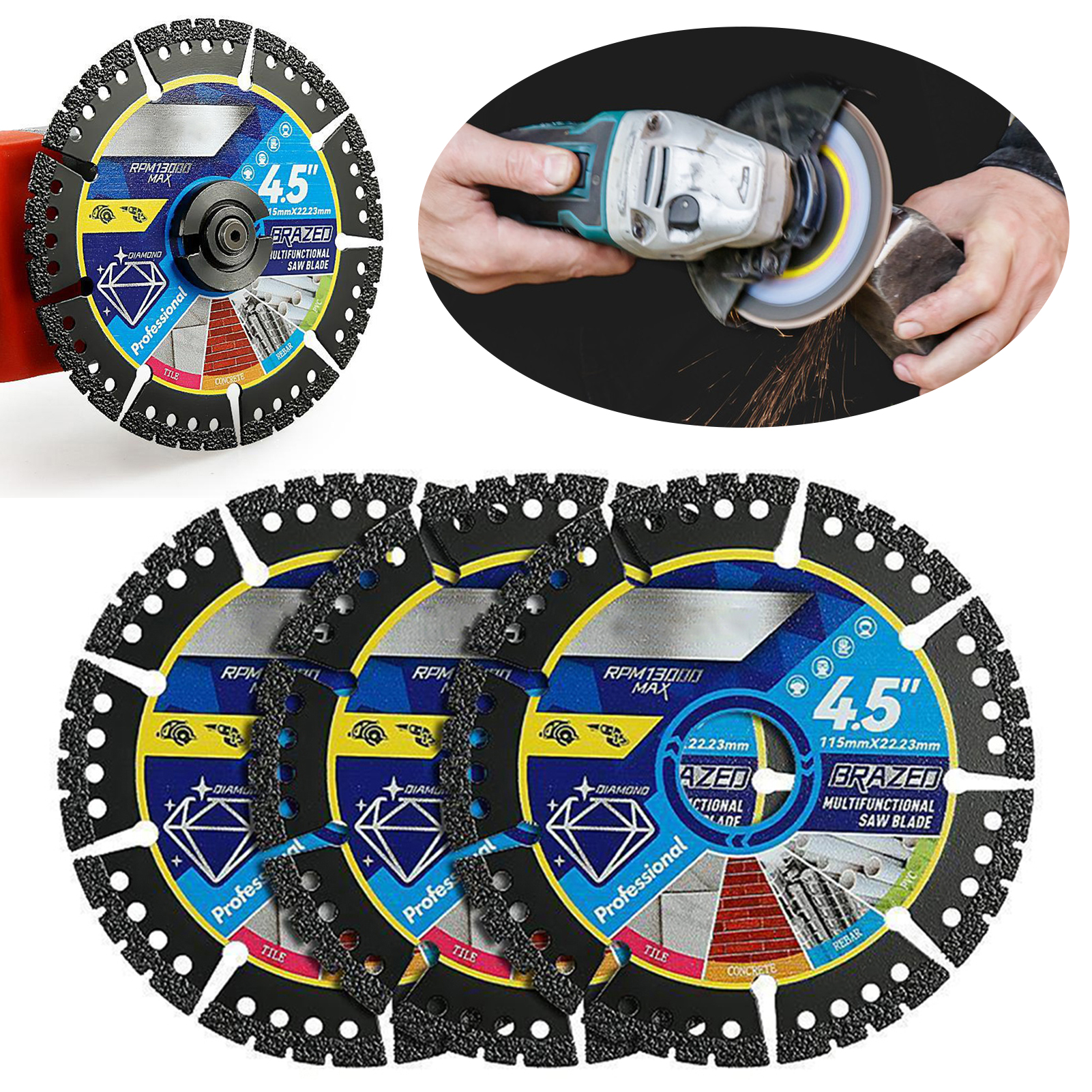 3PCS Heavy Duty Metal Cutting  - огляд і ціна Heavy Equipment Grinder