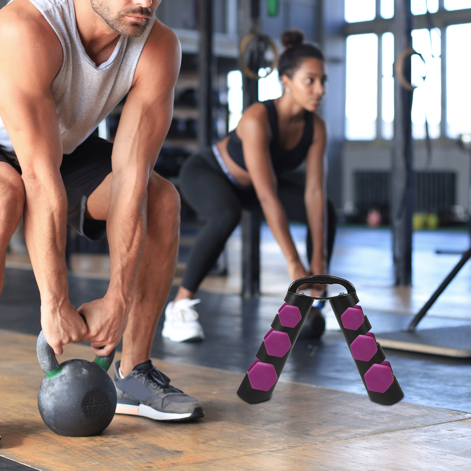 Dumbbell Rack Rotating Three-T - огляд і ціна Heavy Equipment Gym