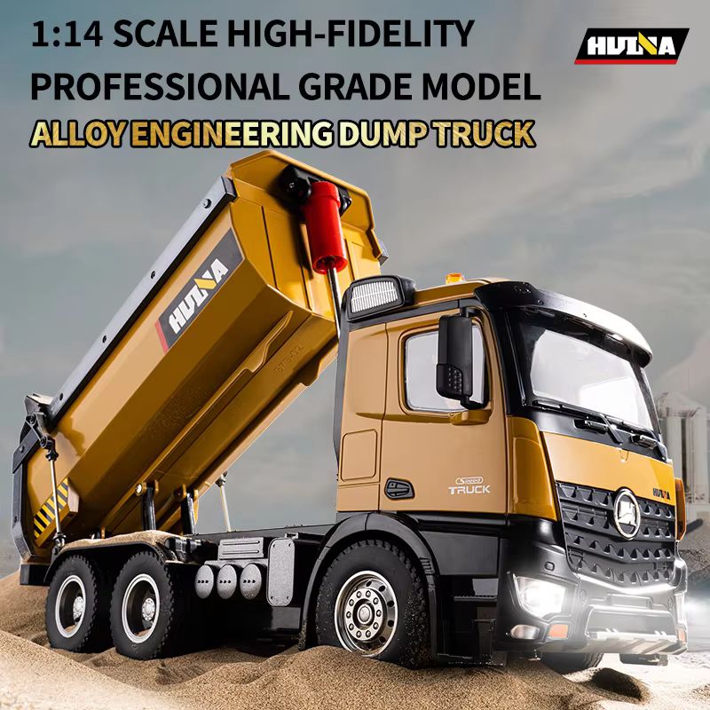 HUINA 1573 Alloy Remote Contro - огляд і ціна Dump Truck Toy