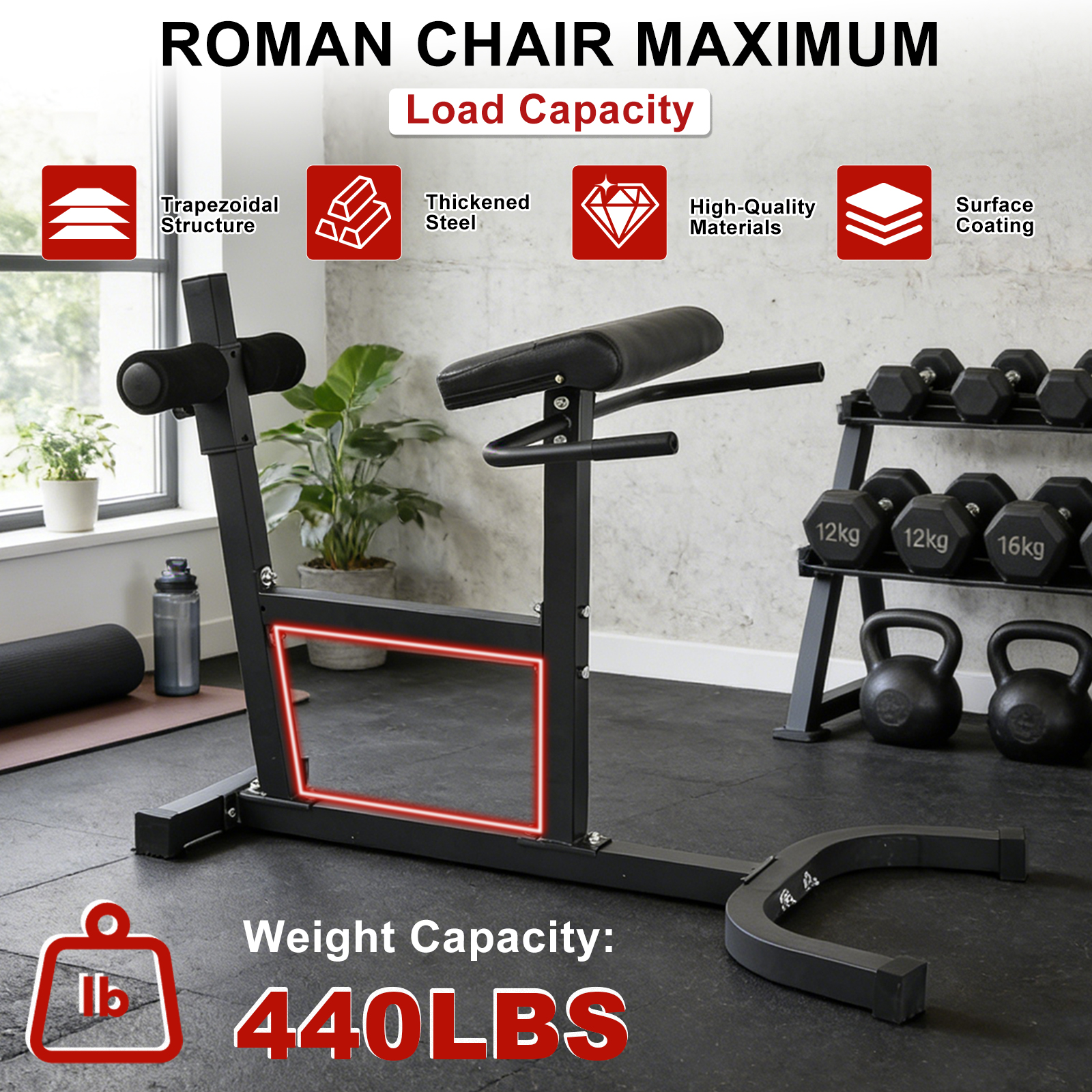 Heavy Duty Roman Chair Hyperex - огляд і ціна Heavy Equipment Gym