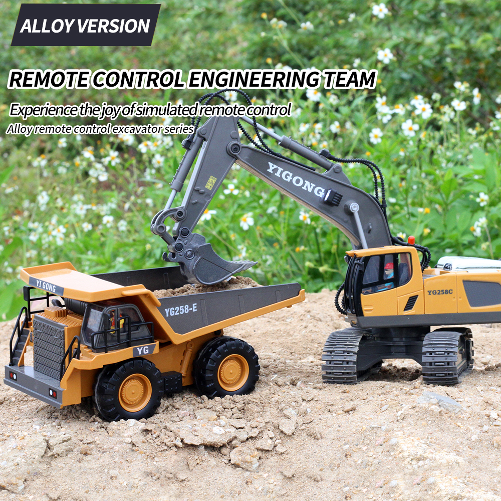 2.4G RC Excavator Bulldozer Du - огляд і ціна Dump Truck Toy