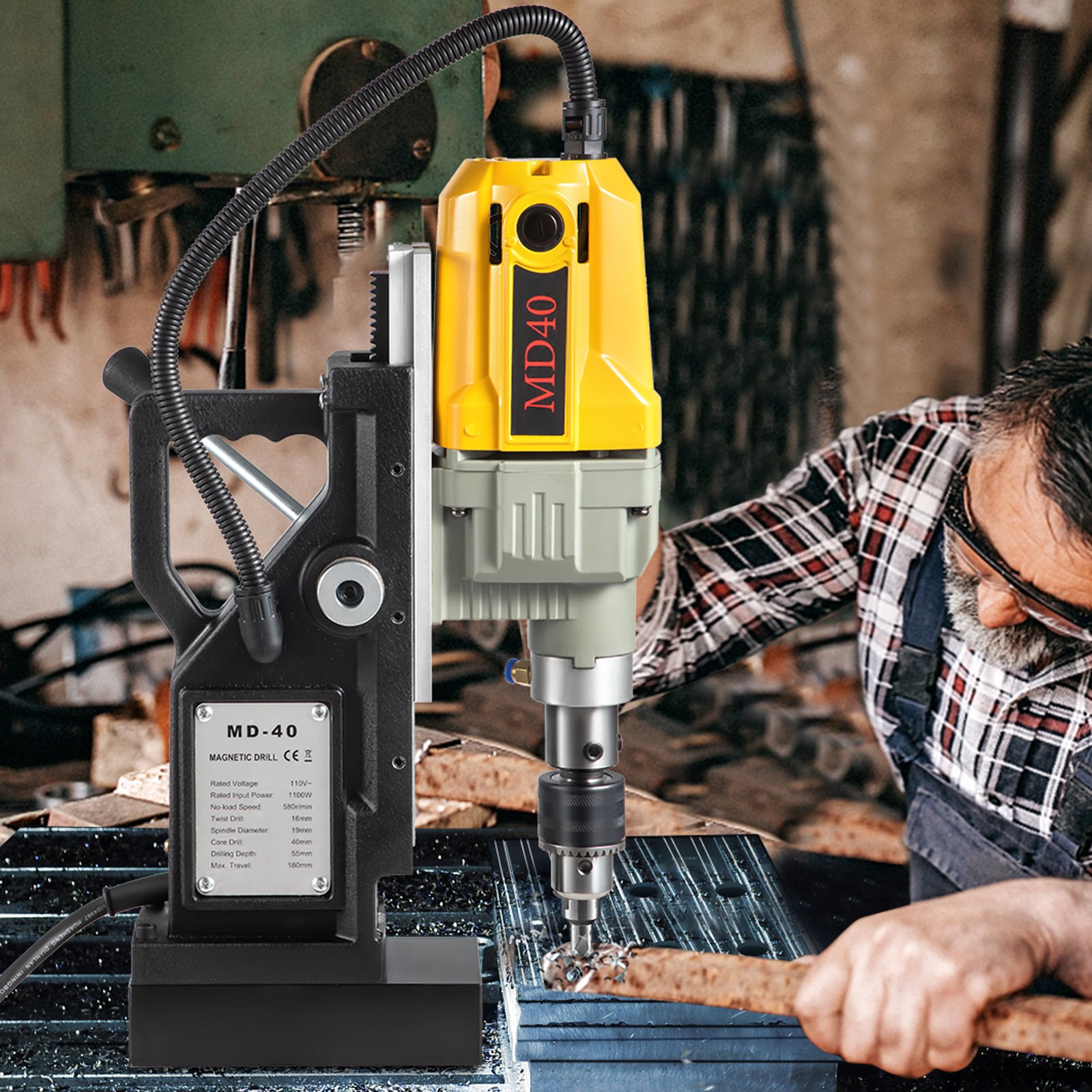 Magnetic Drill, 1100W 1.57' Bo - огляд і ціна Magnetic Drill Press