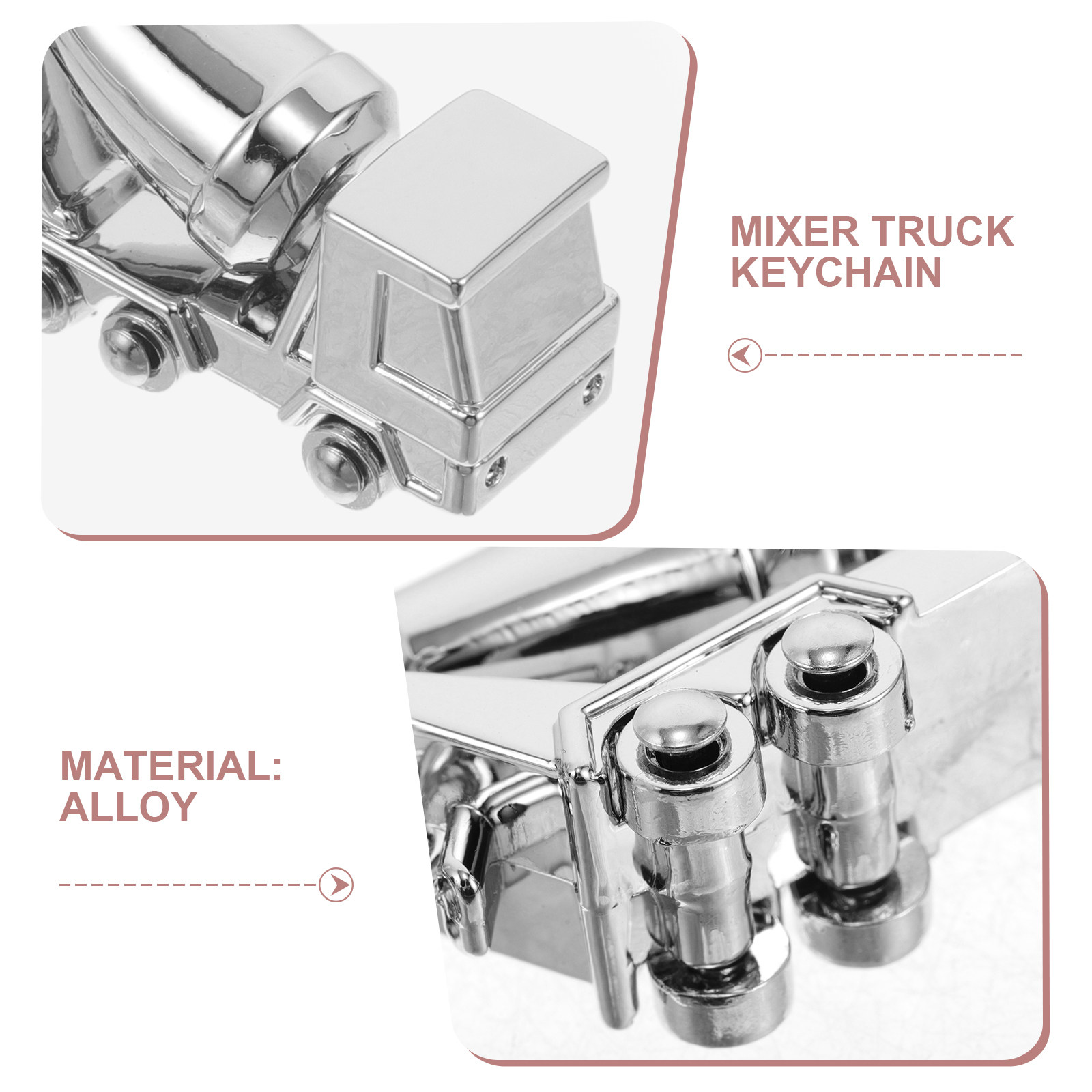 Alloy Mixer Truck Keychain 3D  - огляд і ціна Heavy Equipment Mixer