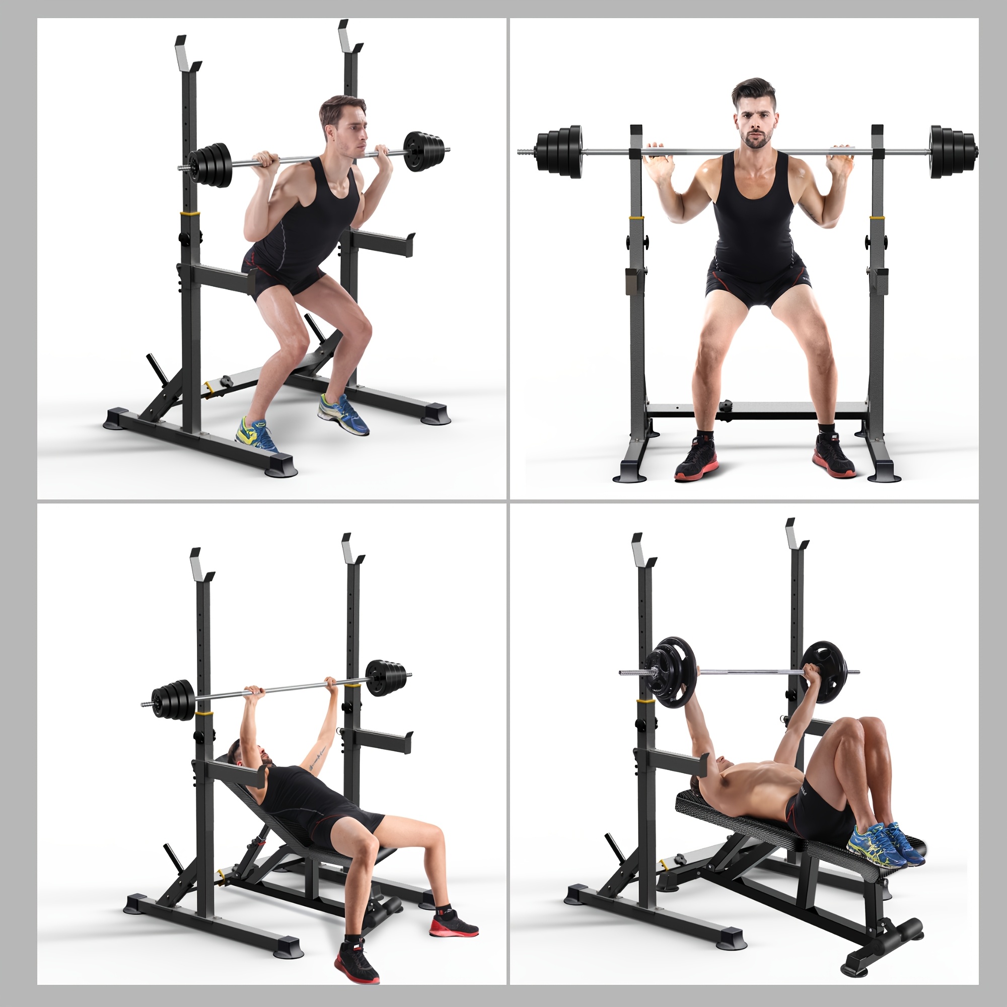 1 Squat Stand With Barbell Wei - огляд і ціна Heavy Equipment Gym